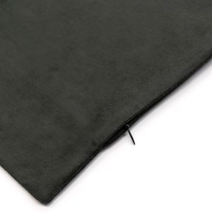 Capa para Almofada Camurça 45x45 Preto - Branyl