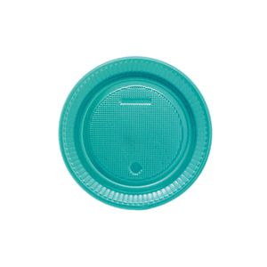 Prato Raso Descartável 15cm Kit com 10 Unidades Verde Neon - Bello Festas