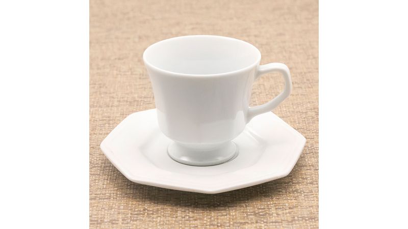 Jogo de chá para adultos Jogo de chá com bule Conjunto de xícaras de café  Jogo de café em porcelana branca com açucareiro, jarro de leite, colheres,  bandeja para servir : 