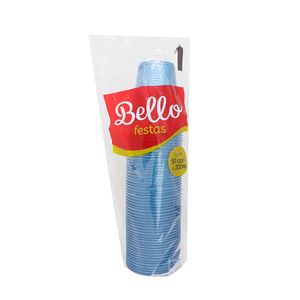 Copo 200mL 50 Unidades Azul Perolado - Bello Festas