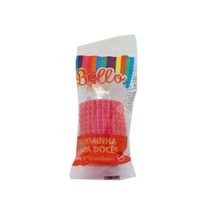 Forminha para Doce N5 100 Unidades Vermelho - Bello Festas