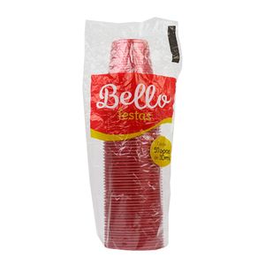 Copo 200mL 50 Unidades Vermelho Perolado - Bello Festas