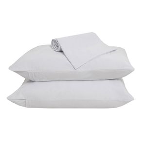 Jogo de Lençol Queen 3 Peças Branco - Beau Tissu