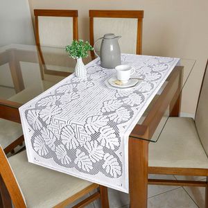 Caminho Mesa 50x140cm Renda Branca - Beija Flor