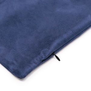 Capa para Almofada Camurça 45x45 Azul Marinho - Branyl