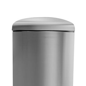 Lixeira Inox Escovado com Pedal 20l - Meridional