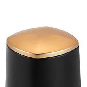 Porta Algodão Cotonetes Conceito Preto