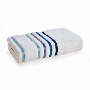 Toalha de Banho Lumina Branco/azul - Karsten