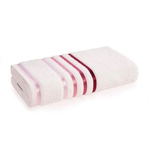 Toalha de Rosto Lumina Branco/rosa - Karsten