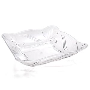 Travessa Dubai 26cm Transparente - Bl Ud