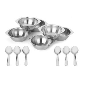 Jogo de Sobremesa Inox 12 Peças - Meridional