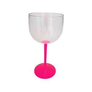 Taça de Gin 550mL Base Rosa - M&ca Plásticos