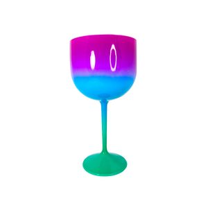 Taça de Gin Fluor 550mL Verde/azul/roxo - M&ca Plásticos