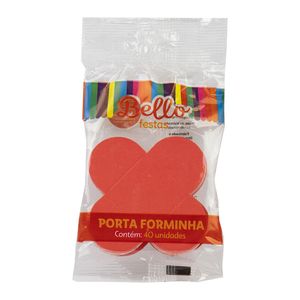 Forminha para Doce 40 Unidades Vermelho - Bello