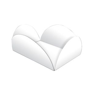 Forminha para Camafeu 5x3cm Branco - Ultrafest
