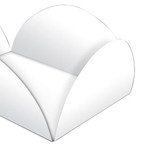 Forminha para Camafeu 5x3cm Branco - Ultrafest
