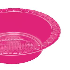 Prato Fundo 12cm 10un Rosa Neon - Bello Festas
