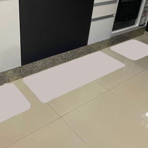 Jogo de Tapetes para Cozinha 3 Peças Cru - Comoditá