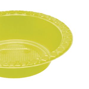 Prato Fundo 12cm 10 Unidades Amarelo Neon - Bello Festas