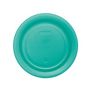 Prato Raso 18cm 10 Unidades Verde Neon - Bello Festas