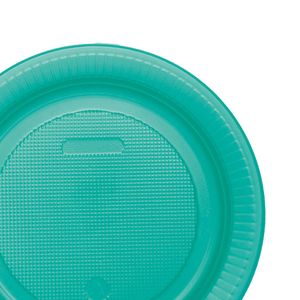 Prato Raso 18cm 10 Unidades Verde Neon - Bello Festas