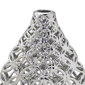 Vaso de Cerâmica 34cm Prata - Espressione