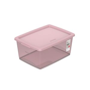 Organizador Plástico 15l Rosê - Ordene