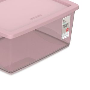 Organizador Plástico 15l Rosê - Ordene