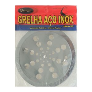 Grelha Ralo Redonda 15cm Inox - Overtime