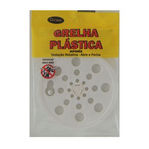 Grelha Ralo Redondo 10cm Branco - Overtime