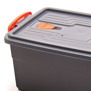 Caixa Organizadora Wave 3l Cinza - Mb Plásticos