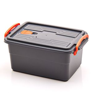 Caixa Organizadora Wave 1,8l Cinza - Mb Plásticos
