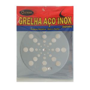 Grelha Ralo Quadrado 15cm Inox - Overtime