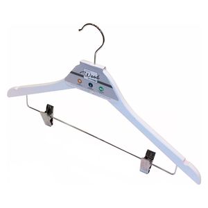 Cabide com Clips Wood Branco - Vizapi