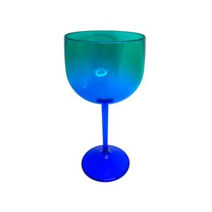 Taça de Gin Acqua 550mL Azul e Verde - M&ca Plásticos