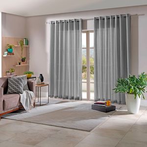 Cortina para Sala / Quarto Duplex Paternon 3 X 1,7m Titânio - Bella Janela
