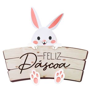 Placa Feliz Páscoa - Grinfest