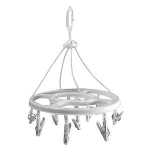 Mini Varal Redondo com 12 Pregadores Branco - Home Space