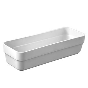 Kit Com 4 Caixas Organizadoras Retangular Logic 5,6x23cm Bege - Martiplast