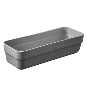 Caixa Organizadora Retangular Logic 5,6x23cm Cinza - Martiplast