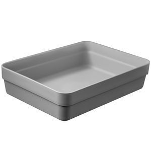Caixa Organizadora Retangular Logic 5,6x23cm Cinza - Martiplast