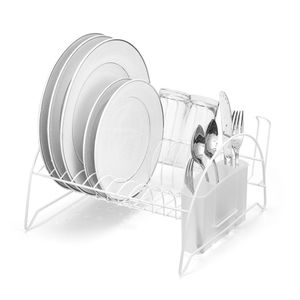 Escorredor de Louça Fan com Porta Copo Branco - Arthi