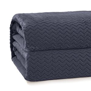 Cobertor Casal Plush Tweed Azul - Hedrons