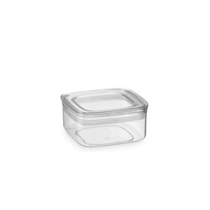 Pote Hermético Quadrado 425mL Transparente - Arthi