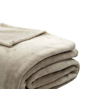 Cobertor King Velour Bege - Camesa