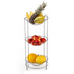 Fruteira de Chão Tripla Onix - Arthi