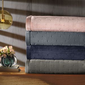 Cobertor Queen Ultraplush Azul Cosmos - Hedrons