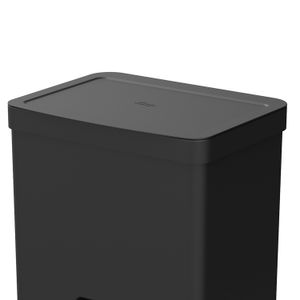Lixeira de Chão Trium com Pedal 20l Preta - Ou