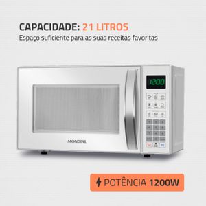 Micro-ondas 21l Branco - Mondial