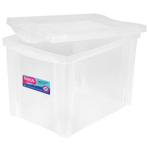 Organizador Plástico Alto 30l Cristal - Ordene
